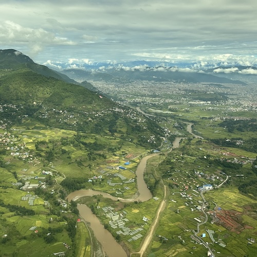 Landwirtschaftliche Nutzflächen bei Dakshinkali