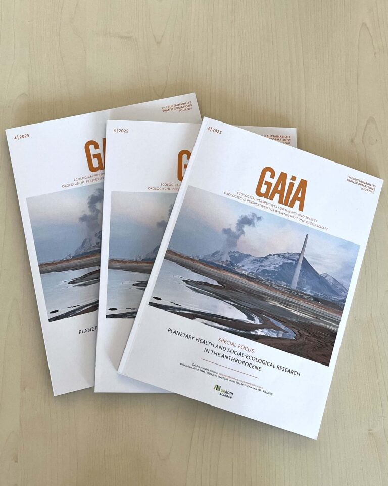 Neues GAIA-Schwerpunktheft zu Planetarer Gesundheit