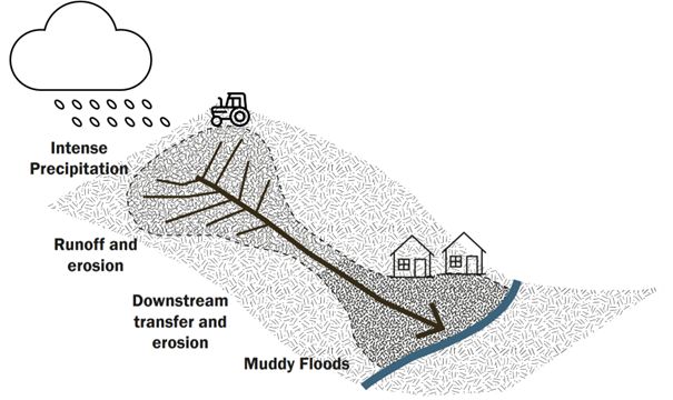 How muddy floods form