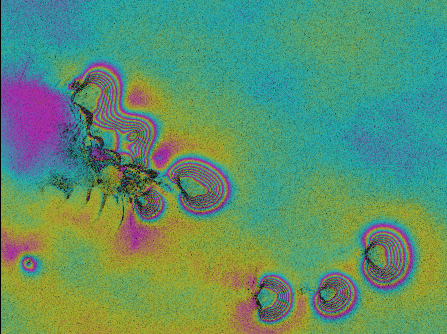 double differenced interferogram of Wilkins Ice Shelf